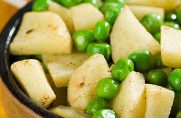 Cestini di patate e piselli