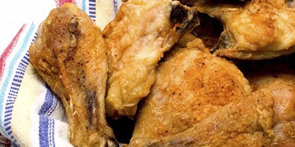 Cosce di pollo fritte